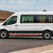 Ford Transit Vinyl Seitenkarschenstreifen Abziehbilder
 3