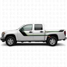 Schräg verlaufende obere Akzent-Tür- und Seitenvinylstreifen für Chevrolet Colorado 1. Generation 2004-2012_4