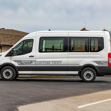 Ford Transit benutzerdefinierter Text Vinyl Seitenstreifen Abziehbilder 2
 2
