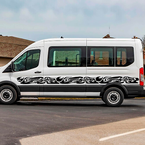 Ford Transit Graphics Vinyl Seitenstreifen Aufkleber Aufkleber
