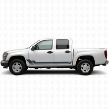 Winkelige Umriss-Türen- & Schweller-Vinylstreifen für Chevrolet Colorado 1. Generation 2004-2012_3