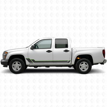 Winkelige Umriss-Türen- & Schweller-Vinylstreifen für Chevrolet Colorado 1. Generation 2004-2012_4