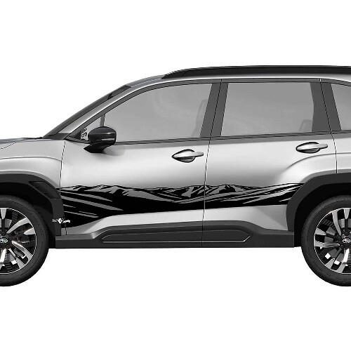 Mountains Side Türen Schweller Racing Streifen Vinyl Aufkleber Sticker für Subaru