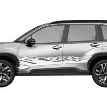 Berge Seitentüren Rocker -Rennstreifen Vinyl -Aufkleber - Grafikaufkleber Universal Fit Suba 4
 2