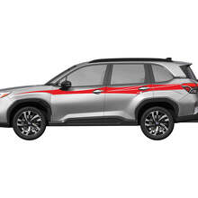 Seitentüren Schweller Racing Streifen Vinyl Aufkleber 6 für Subaru 3