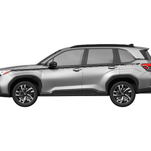 Seitentüren Rocker Panel Racing Stripes Vinyl Aufkleber - Grafik Aufkleber universelle Passform für Subaru Forester
