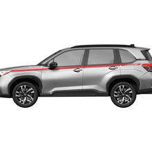 Seitentüren Rocker Panel Racing Stripes Vinyl Aufkleber - Grafik Aufkleber universelle Passform für Subaru Forester
 3