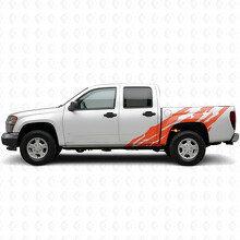 Gezackte Tür- und Bettrand-Vinylstreifen für Chevrolet Colorado 1. Generation 2004-2012_4