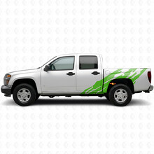 Gezackte Tür- und Bettrand-Vinylstreifen für Chevrolet Colorado 1. Generation 2004-2012_6