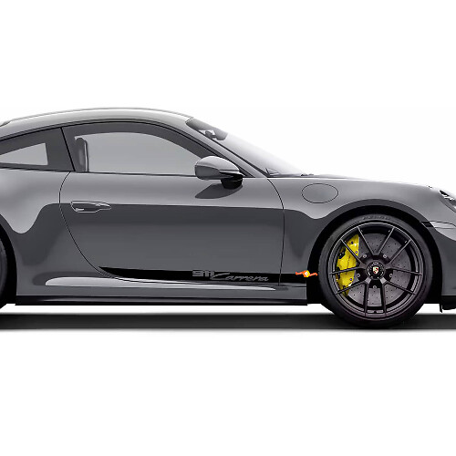 911 Carrera Schriftzug Seitenstreifen Vinyl Aufkleber Set für Porsche 911
