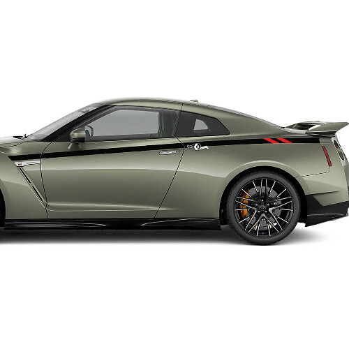 Bedside Racing Türen Streifen Aufkleber Kit für Nissan GT-R