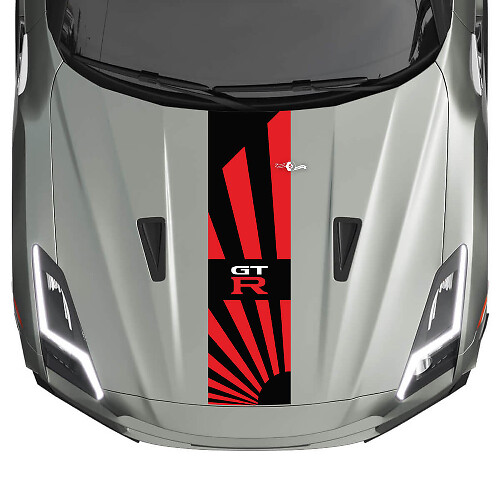 Hood JDM Stripes Decal Kit für Nissan GT-R 2
