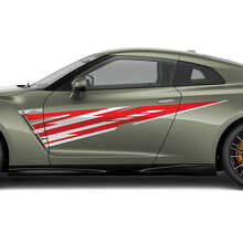 Lightning Seitentür-Grafik-Aufkleberset 2 für Nissan GT-R 3