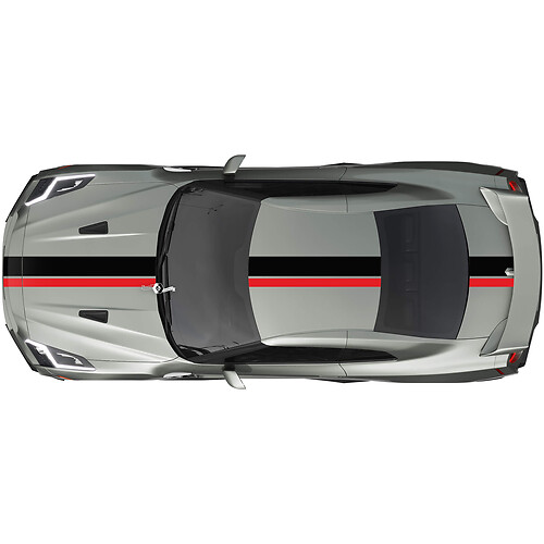 Ganzkörper Dual Racing Stripes Decal Kit für Nissan GT-R
