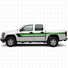 Retro obere Gürtellinien-Tür- & Seitenverkleidungs-Vinylstreifen für Chevrolet Colorado 1. Gen 2004-2012_3
