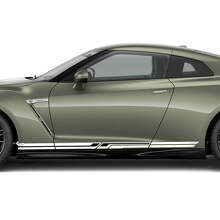 Seitentüren Schwellerverkleidungs-Design-Aufkleber Set 2 für Nissan GT-R 2