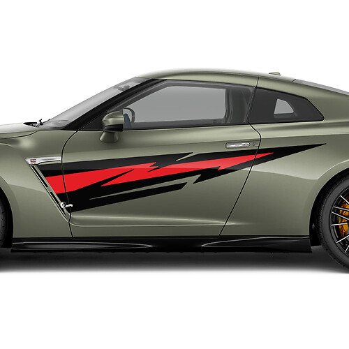 Seitentüren Grafik-Aufkleber Kit für Nissan GT-R 3
