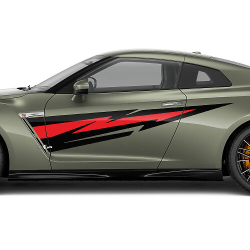 Seitentüren Grafik Aufkleber Kit für Nissan GT-R 3
