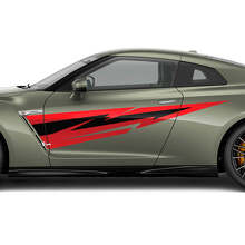 Lightning Seiten-Tür-Grafik-Aufkleber-Set für Nissan GT-R 3