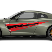 Seitentüren Grafik-Aufkleber Kit für Nissan GT-R 3
 3
