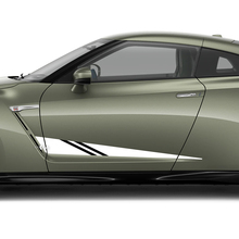 2x Seitentüren Grafik-Hash-Aufkleber Kit für Nissan GT-R
 2