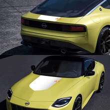 Blackout-Style Vinyl-Aufkleber-Set für Motorhaube und Kofferraum für Nissan Z Legend Edition_2