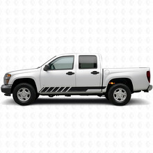 Schräge Racing-Tür- & Schweller-Vinylstreifen für Chevrolet Colorado 1. Gen 2004-2012_2