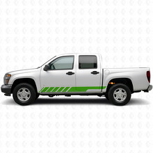 Schräge Racing-Tür- & Schweller-Vinylstreifen für Chevrolet Colorado 1. Gen 2004-2012_6