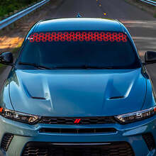 Honeycomb Windschutzscheiben-Vinylaufkleber Grafik für Dodge Hornet 3