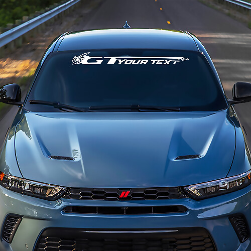 GT-Stil Benutzerdefinierter Windschutzscheiben-Banner Vinyl-Aufkleber für Dodge Hornet
