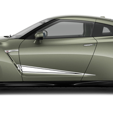 2x Seitentüren Grafik-Dreieck-Aufkleber-Kit für Nissan GT-R
 2