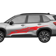 Seitentüren Rennstreifen Vinyl -Aufkleber - Grafikaufkleber Universal Fit Subaru Forester 1
 3