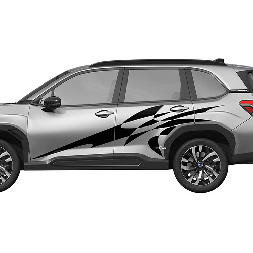 Seitentüren Rennstreifen Vinyl -Aufkleber - Grafikaufkleber Universal Fit Subaru Forester 2
