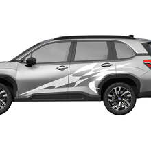 Abstrakte Seitentüren Racing-Streifen Vinyl-Aufkleber Grafik für Subaru Forester 2