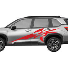 Abstrakte Seitentüren Racing-Streifen Vinyl-Aufkleber Grafik für Subaru Forester 3