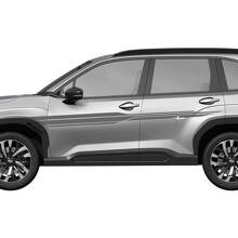 Seitentürstreifen Racing Stripes Vinylaufkleber - Grafiksticker universelle Passform für Subaru Forester 1
 2