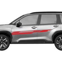 Seitentüren Rennstreifen Vinyl -Aufkleber - Grafikaufkleber Universal Fit Subaru Forester 2 Farben
 3