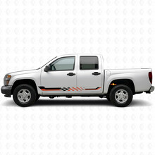 Karierte Renn-Tür- und Schweller-Vinylstreifen für Chevrolet Colorado 1. Generation 2004-2012_2