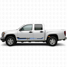 Karierte Renn-Tür- und Schweller-Vinylstreifen für Chevrolet Colorado 1. Generation 2004-2012_3