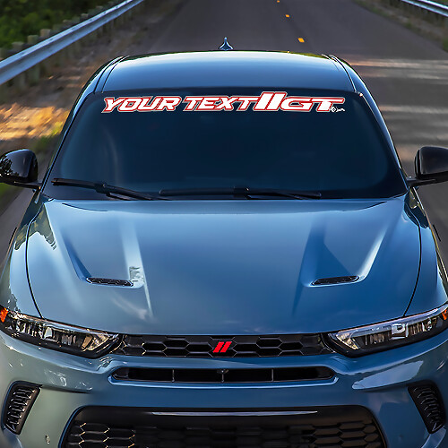Umriss-Schriftzug GT-Style Windschutzscheiben-Vinylaufkleber für Dodge Hornet