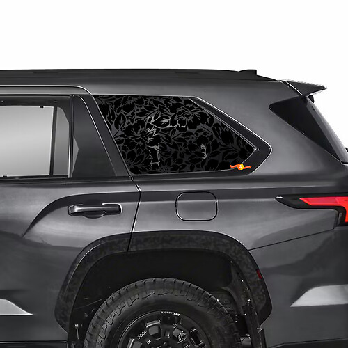 Blumen Seitenfenster -Aufkleber für Toyota Sequoia TRD Pro
