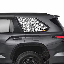 Blumen Seitenfenster -Aufkleber für Toyota Sequoia TRD Pro
 2
