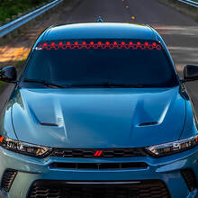 Windschutzscheibe Banner Wabenscheibenaufkleber Vinyl Graphics Passen Sie Hornissen aus, um Hornissen auszuweichen
 3