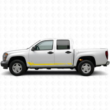 Honeycomb Tür- & Schwellerfolienstreifen für Chevrolet Colorado 1. Generation 2004-2012_3