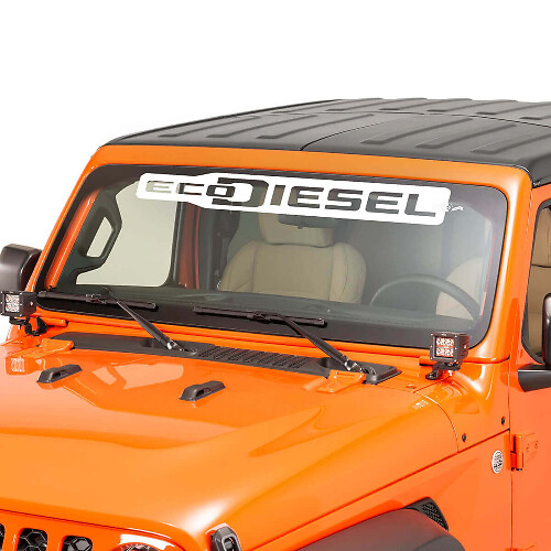 EcoDiesel Schriftzug Windschutzscheiben-Aufkleber Vinyl-Aufkleber 2 für Jeep Wrangler