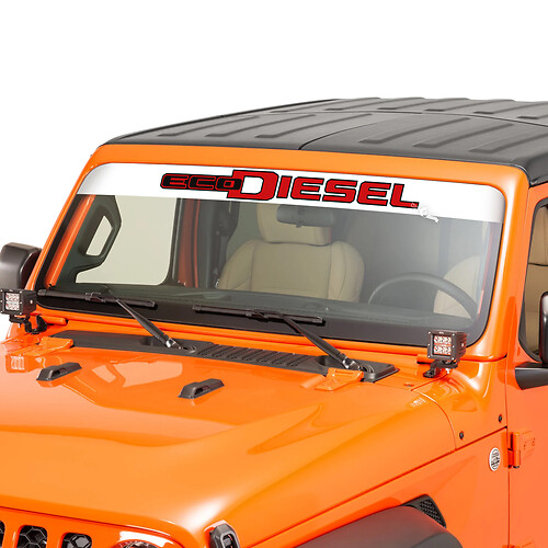 Windschutzscheibenfenster Jeep Ecodiesel Grafik Vinyl Aufkleber 8
