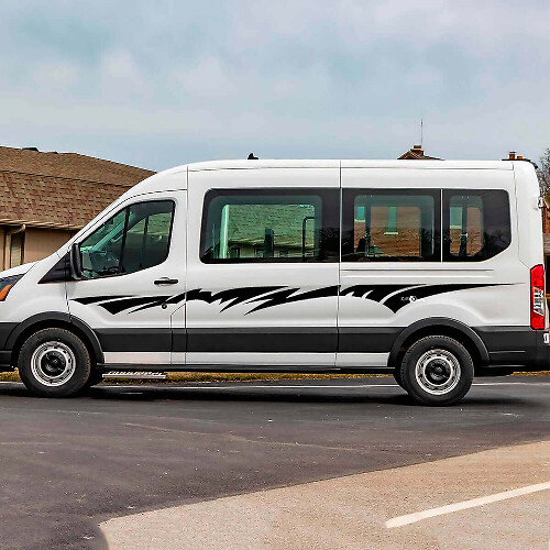 Abstrakte Grafik-Seitenstreifen Vinyl-Aufkleber für Ford Transit