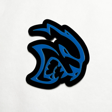 Custom 3D Badge Hellcat Dodge Fender Badges Heckklappe Emblem Frontgrill Abzeichen Blau
 4