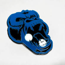 Individuelles 3D-Abzeichen Wütender Gorilla Kotflügel Heckklappe Frontgrill Abzeichen Emblem 2 2