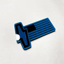 US-Flaggen 3D-Abzeichen - Maßgeschneiderte Kotflügelabzeichen Emblem 3 für Musclecar 150 Lightning 2